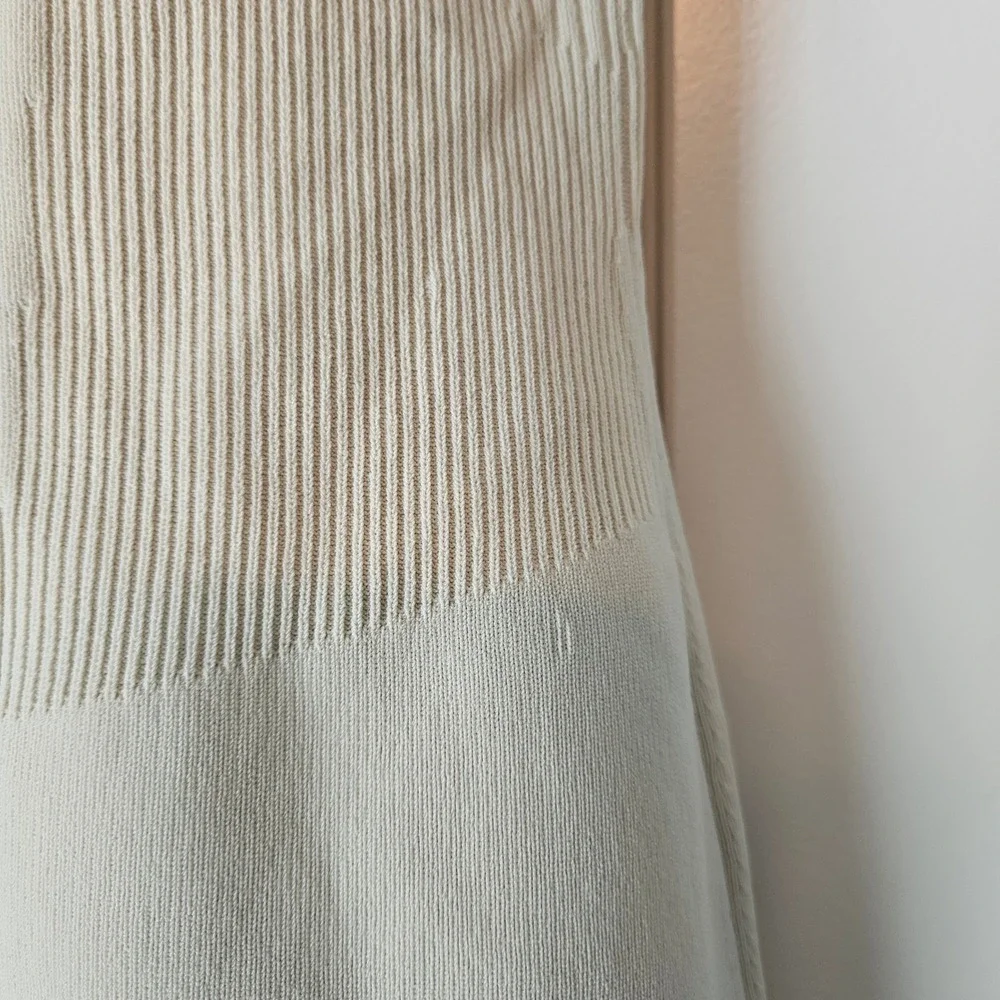 Lululemon Athletic Dress Tennis Athleisure Tight-Fit Knit Tank Bone White XL - Picture 9 of 11
